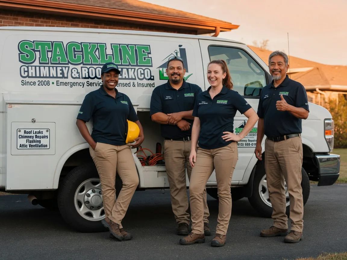 Chimney flashing repair company in Le Roy, WV